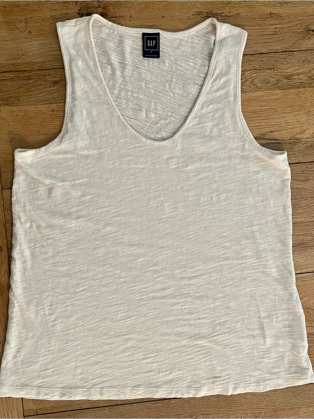 GAP Women's Off-White Scoop Neck Tank